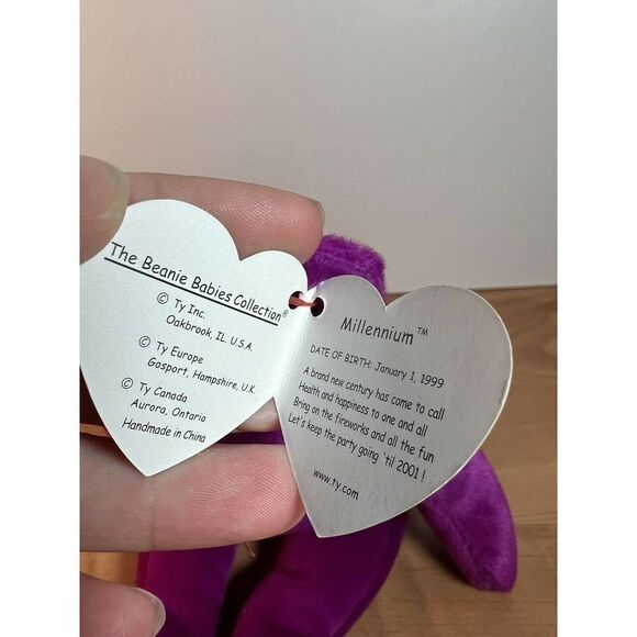 Ty Beanie Babies Millennium Bear Birthday January 1 1999 - Picture 6 of 9